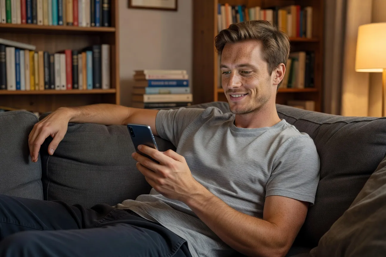 Personne qui utilisé son ordinateur pour comparer les sites de rencontre